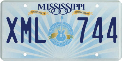MS license plate XML744