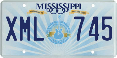MS license plate XML745