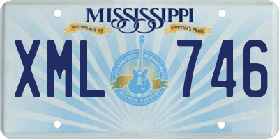 MS license plate XML746