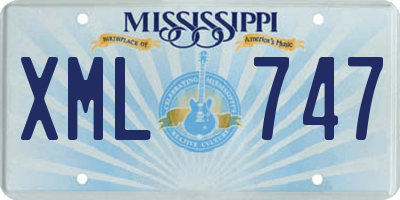 MS license plate XML747