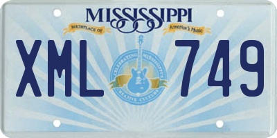 MS license plate XML749