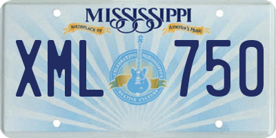 MS license plate XML750