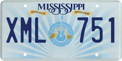 MS license plate XML751