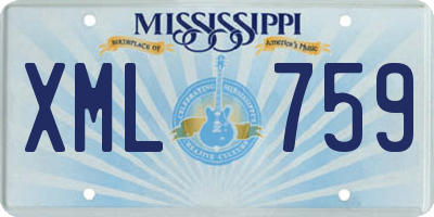 MS license plate XML759