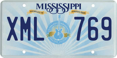 MS license plate XML769