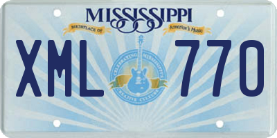 MS license plate XML770
