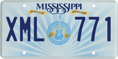 MS license plate XML771