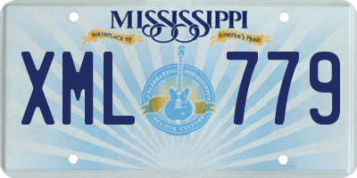 MS license plate XML779