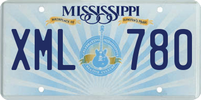 MS license plate XML780