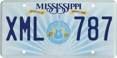 MS license plate XML787