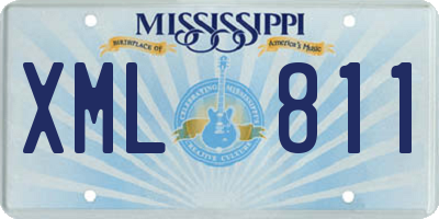 MS license plate XML811