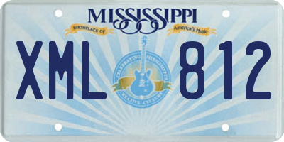 MS license plate XML812