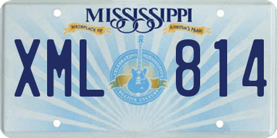 MS license plate XML814