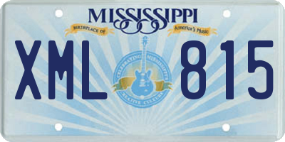 MS license plate XML815