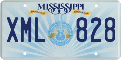 MS license plate XML828