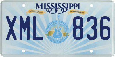 MS license plate XML836