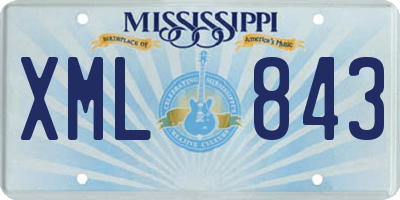 MS license plate XML843