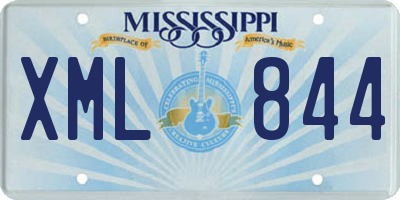 MS license plate XML844