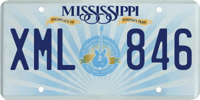 MS license plate XML846