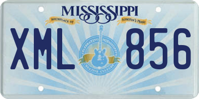 MS license plate XML856