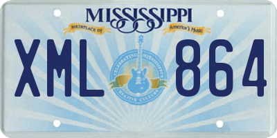 MS license plate XML864
