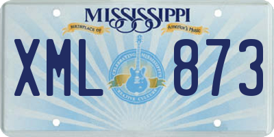 MS license plate XML873