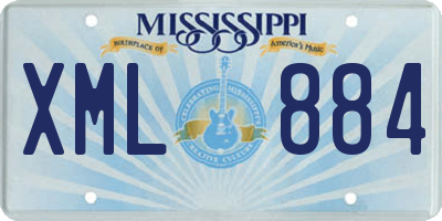 MS license plate XML884