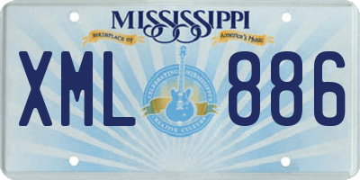 MS license plate XML886