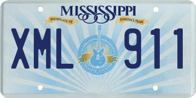 MS license plate XML911
