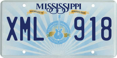 MS license plate XML918