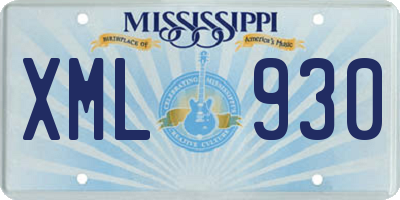 MS license plate XML930