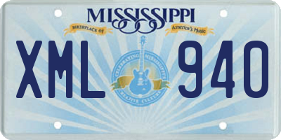 MS license plate XML940
