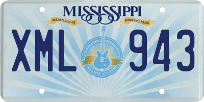 MS license plate XML943