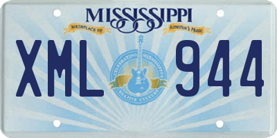 MS license plate XML944