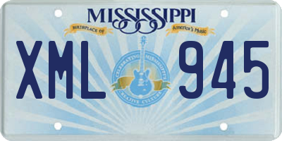MS license plate XML945