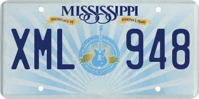 MS license plate XML948
