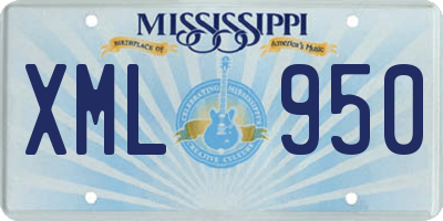 MS license plate XML950