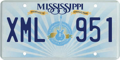 MS license plate XML951