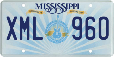 MS license plate XML960