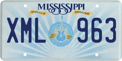 MS license plate XML963