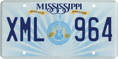 MS license plate XML964