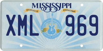 MS license plate XML969
