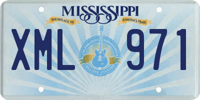 MS license plate XML971