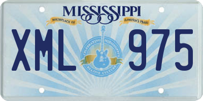 MS license plate XML975