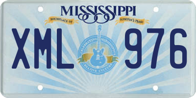 MS license plate XML976