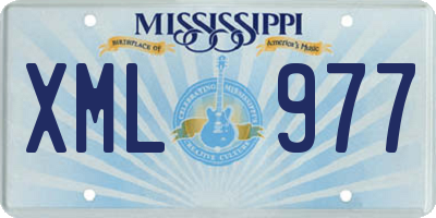 MS license plate XML977
