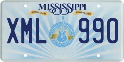 MS license plate XML990