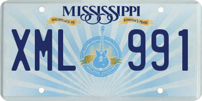 MS license plate XML991