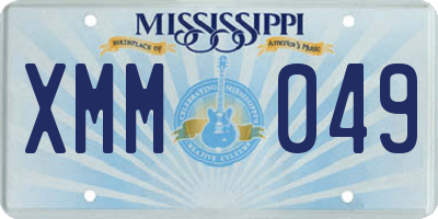 MS license plate XMM049