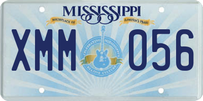 MS license plate XMM056